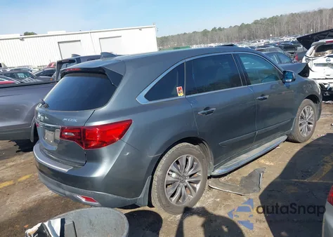 2014 Acura Mdx Technology Package z USA, uszkodzony, nr VIN 5FRYD3H4XEB017279